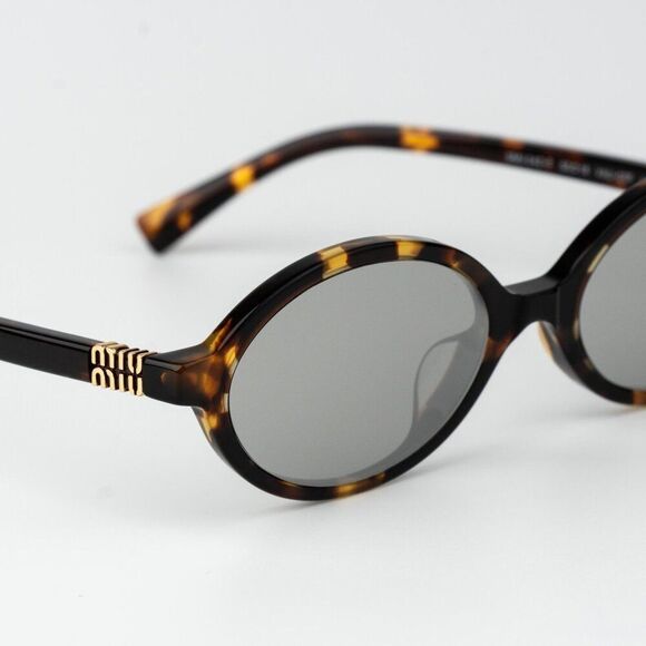 Miu Miu REGARD Women Sunglasses Havana Grey Mirror Silver MU04ZSF VAU07F REGARD main image 14